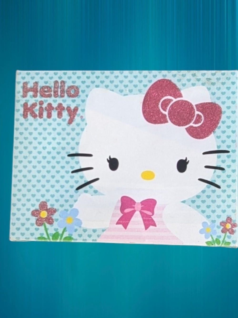 Sanrio Hello Kitty White & Pink Framed Canvas Back